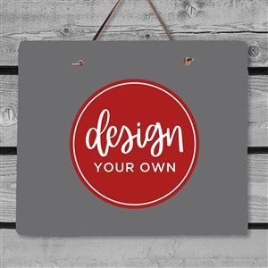Design Your Own Personalized Slate Plaque - Grey - 40589-G