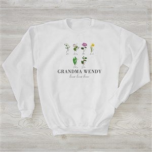 Birth Month Flower Personalized Hanes® Crewneck Sweatshirt - 40630-WS