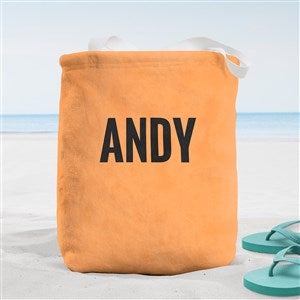Neon Personalized Terry Cloth Beach Bag- Small - 40639-S