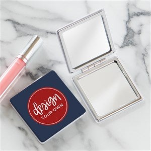 Design Your Own Personalized Compact Mirror- Navy Blue - 40642-NB