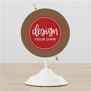 Design Your Own Personalized Wooden Decorative Globe- Brown - 40646-BR
