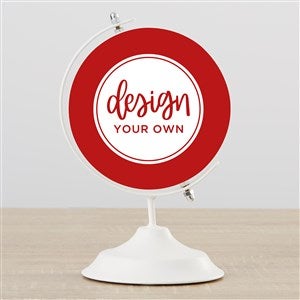 Design Your Own Personalized Wooden Decorative Globe- Burgundy - 40646-BU