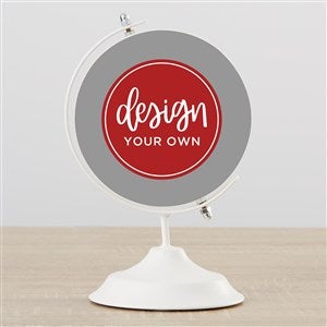 Design Your Own Personalized Wooden Decorative Globe- Grey - 40646-G
