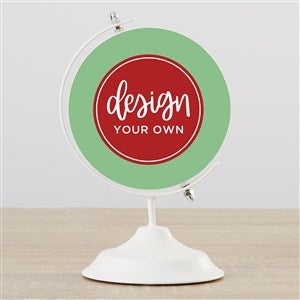 Design Your Own Personalized Wooden Decorative Globe- Sage Green - 40646-SG
