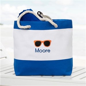 Beach Fun Personalized Blue Beach Bag - 40651-B