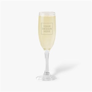 Corporate Logo Personalized Champagne Glass - Stemmed - 40653