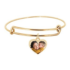 Personalized Photo Heart Bracelet - 40675D