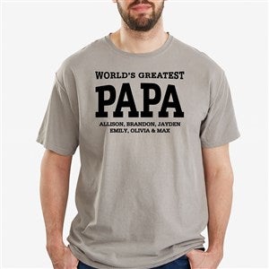 Worlds Greatest Dad Personalized Hanes® Adult ComfortWash™ T-Shirt - 40699-CWT