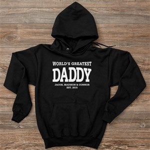 Worlds Greatest Dad Personalized Hanes® Adult Hooded Sweatshirt - 40700-BS