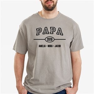 Daddy Established Personalized Hanes® Adult ComfortWash™ T-Shirt - 40703-CWT