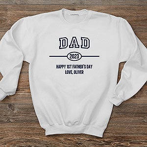 Daddy Established Personalized Hanes® Adult Crewneck Sweatshirt - 40704-S