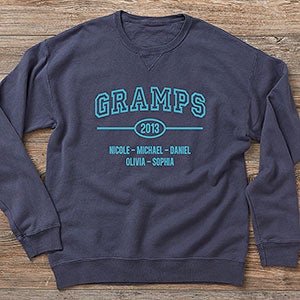 Daddy Established Personalized Hanes® Adult ComfortWash™ Sweatshirt - 40704-CWS