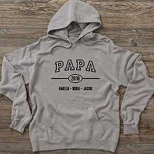 Daddy Established Personalized Hanes® Adult ComfortWash™ Hoodie - 40704-CWHS