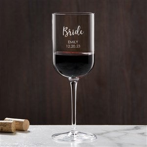 Bridal Party Personalized Luigi Bormioli® Sublime 13.5 oz Red Wine Glass - 40715