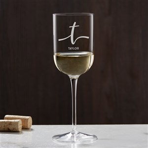 Script Initial Personalized Luigi Bormioli® Sublime 9.5 oz. White Wine Glass - 40718-W