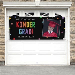 Kindergarten Graduation Personalized Photo Party Banner - 30x72 - 40738-M