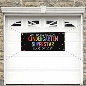 Kindergarten Graduation Personalized Party Banner - 20x48 - 40738-NPS