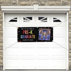 Kindergarten Graduation Personalized Photo Party Banner - 20x48 - 40738-S