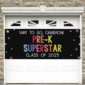 Kindergarten Graduation Personalized Party Banner - 45x108 - 40738-NPL