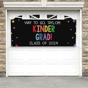 Kindergarten Graduation Personalized Party Banner - 30x72 - 40738-NPM