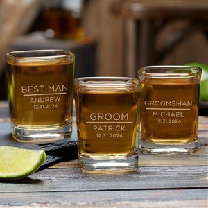 The Groomsmen Wedding Personalized Shot Glass - 40750