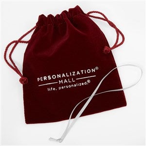 Ornament Burgundy Velvet Keepsake Pouch - 40762