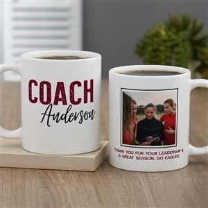 Thanks Coach Personalized Coffee Mug 11 oz.- White - 40843-S