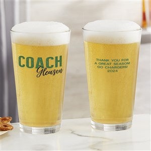 Thanks Coach Personalized 16 oz. Pint Glass - 40848-PG