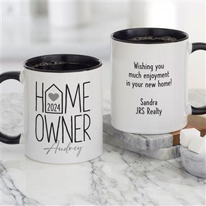 Home Owners Personalized Coffee Mug 11 oz.- Black - 40853-B