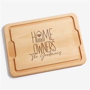 Home Owners Personalized Hardwood Cutting Board- 12x17 - 40858