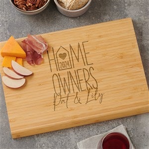 Home Owners Personalized Extra Large Wood Cutting Board- 15x21