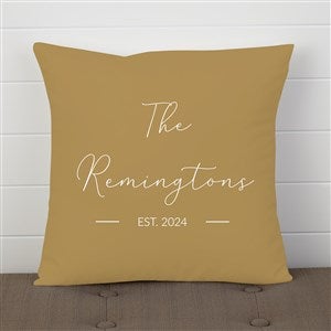 Entryway Collection Personalized 14 Velvet Throw Pillow - 40881-SV