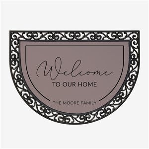 Entryway Collection Personalized Half Round Doormat - 40882