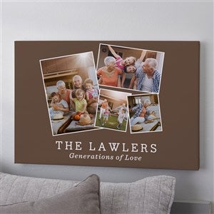 Photo Perfect Personalized 4 Photo Canvas Print - 12 x 18 - 40897-12x18