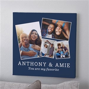 Photo Perfect Personalized 4 Photo Canvas Print  - 12" x 12" - 40897-12x12