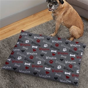 Playful Puppy Personalized Dog Bed - 30x40 - 40938-L