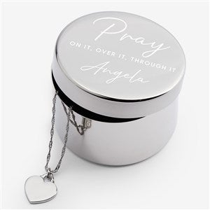 Pray On It Personalized Rosary Keepsake Box - 40949