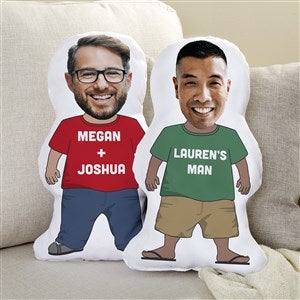 Boyfriend Personalized Photo Character Throw Pillow - 40957