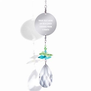 Engraved Message Rainbow Suncatcher- Ocean - 41012-O