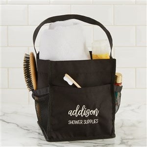 Scripty Style Embroidered Shower Caddy - 41044