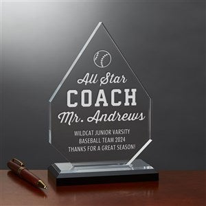 All Star Coach Personalized Acrylic Diamond Award - 41064