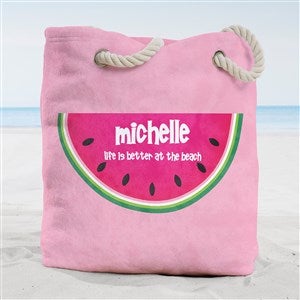 Slice of Summer Personalized Terry Cloth Beach Bag- Large - 41113-L