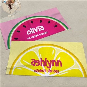 Personalized 35x72 Beach Towel - Slice of Summer - 41114-L
