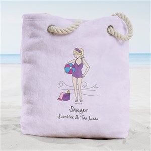 philoSophies® Summer Personalized Terry Cloth Beach Bag- Large - 41117-L