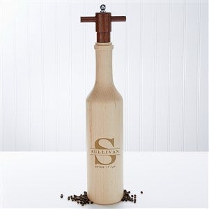 Lavish Last Name Engraved Maple Pepper Mill - 41120