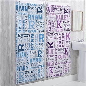 Repeating Name Personalized 30x60 Bath Towel - 41139