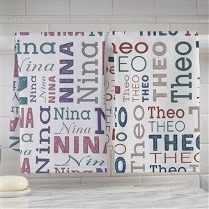 Repeating Name Personalized Hand Towel - 41140