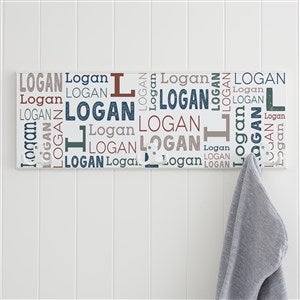 Repeating Name Personalized Coat Hook - 41144