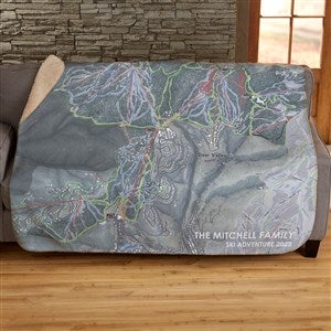 Mapsynergy Topography Skimap™ Personalized 50x60 Sherpa Blanket - 41149-S