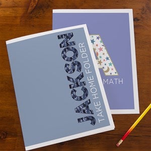 Pop Pattern Personalized Folders - Set of 2 - 41154